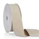 Camel 2 inch Velvet Ribbon, Double Faced Continuous 20 Yards Velvet Ribbon Use for Christmas Tree Ornaments, Gift Wrapping, Bow Making, Wreath Decoration, Wedding Boutonnieres, Handmade Crafts