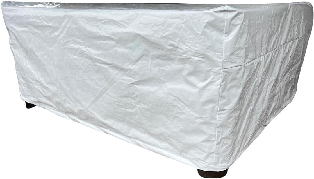 TRANSHIELD Heavy Duty Outdoor Furniture Cover – Sun Protection for Summer Sun, Durable, Weather-Resistance for Outdoor Furniture | Water & Dust Resistant, Easy to Use & Secure Fit (85" x 85" x 40")
