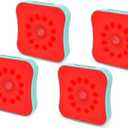 Red Motion Sensor Night Lights, Rechargeable Battery Operated Red Light for Sleep, Stick On Magnetic RedLight Night Lights for Bathroom, Bedroom, Sleep Aid, Stair, 4Pack