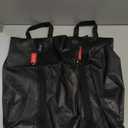 pack all Plus-Sized Shoe Bag for Travel, Water-Resistant Shoe Pouch for Gym, Odor-Resistant Soccer Cleats Bag for Sport (Black, 2-Pack)