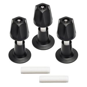 Makerfire Bathtub and Shower Knob 3 Piece Replacement, Compatible with Price/Pfister Tub Shower Handle, Shower Knobs Faucet Trim Kit for 12 Tooth 9.5mm Valve stem (Metal Matte Black)