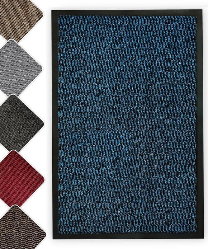 Door Mat for Front Door Indoor Outdoor Entryway Mat, Non Slip TPE Rubber Backing, Waterproof Absorbent Washable Door Mat, Welcome Mat for Home, Patio, Porch, Garage & Office Modern Design
