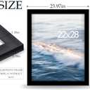 22x28 Poster Frame, Black 22 x 28 Frame for Horizontal or Vertical Wall Mounting, 1 Pack