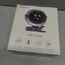 Clip on Fan for Bed, Portable Fan for Travel, 360 Rotate Battery Operated Personal Fan, Digital display, stroller fan with 5 Speeds, For Home Office Stroller Camping - Black