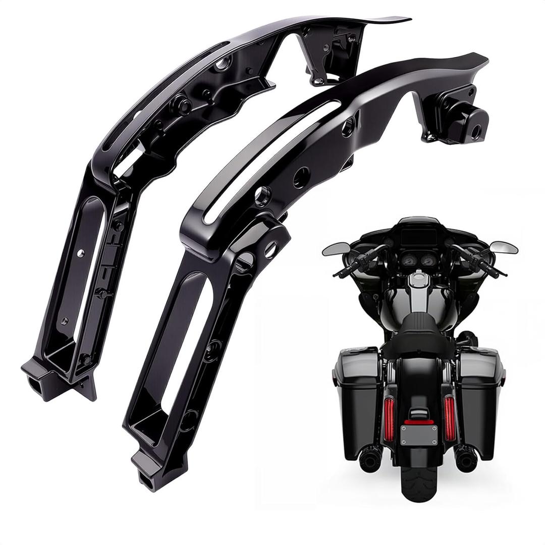 Mudguard Support Bracket for Harley Touring 2014-2025 Rear Fender Support Kit Replaces 90201206, For Electra Glide Road Glide Street Glide Road King CVO, Easy Bolt On Installation, Glossy Black