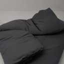 Litanika Grey Comforter King Size Set, Dark Gray Lightweight Plain Bedding Comforters Sets, All Season Fluffy Bed Set (104x90In Comforter & 2 Pillowcases) (King (104"x90"), 05 - Dark Grey)