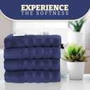 Premium, Set of 4, Extra Large, 100% Cotton, Bath Towels, 30 x 60 inches, Very Soft, Quick-Dry, Lightweight, 600GSM