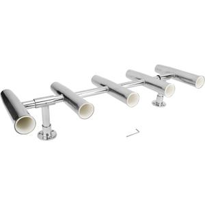 YaeMarine 5 Tube Stainless Rocket Launcher Rod Holders Adjustable Can Be Rotated 360 Deg