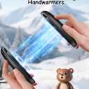 Electric Hand Warmers Rechargeable, Cute Bear Design, LED Display, 4 Settings, Fast Heating Portable Pocket Heater Magnetic Handwarmers 2 Pack for Hunting Essentials Camping Gift for Men Women