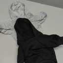 SATINIOR 2 Pieces Winter Dog Hoodie Warm Small Dog Sweatshirts with Pocket Cotton Coat for Chihuahua Clothes Puppy Costume (S,Black, Gray)