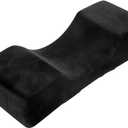 Eyelash Extension Velvet Lash Pillow Beauty Salon Memory Foam Neck Pillow for Lash Extension Grafting Make Up (Black)