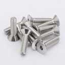 5 x MewuDecor M8-1.25 x 35mm Flat Head Socket Cap Screws Bolts Countersunk Bolts, Stainless Steel 304, Bright Finish, DIN 7991, Allen Socket Drive, 15 PCS