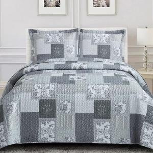 Royal Tradition Rochelle Reversible Coverlets, California King Over-Sized 3pc Quilt Set (110-Inch Wide x 96-Inch Long) Lightweight Bedspread