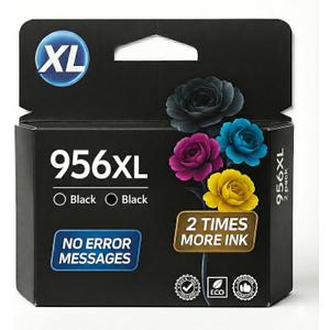 5-Star Compatible Inkjet Cartridge Replacement for 956xl. Works with OfficeJet Pro 7720, 7730, 7740, 8200, 8210, 8216, 8218, 8700, 8716, 8718, 8719, 8720 Printers. 2 Pack (Black).