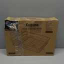 Kitsure Dish Drying Rack for Kitchen Counter, Stainless Steel Sink Organization and Storage Essentials with Cutlery Holder, Home and Appartment Decor, 12''W x 15.5''L, Black