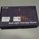 Alfavet Cordless Red Light Therapy Glove for Hand, 5000mAh Rechargeable Dual-Sided 112 LEDs Near Infrared Light Therapy Device for Hand Fingers Wrist Joint Pain Relief with 660nm&850nm (Black)