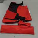 S.H. Churchill & Co. Boys 3 Piece Backless Formal Vest Set  Includes Vest, Bow Tie, Pocket Square for Tuxedo or Suit (Large, Red)