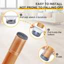 48 Pack Chair Leg Floor Protectors Small, Chair Feet Protectors for Hardwood Floors,Silicone Chair Leg Caps Covers Pads, Floors from Scratching and Reduce Noise(Fit:8/16"-15/16")