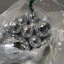 Funtery 100 Pcs Mirror Disco Balls Bulk Assorted Silver Hanging Disco Ball Decor for Home Wedding Birthday Dance Music 70 S Theme Party Christmas Tree Ornaments(0.8'',1.6'',2.4'',3.2'',4'',8'')