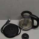 Taylor Swoden Electric Kettle with Tea Infuser, 1L Small Electric Tea Kettle with Keep Warm, LED Light Hot Water Boiler & Heater for Coffee & Teas, Auto Shut-Off & Boil Dry Protection, BPA Free, Black