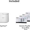 Cricut Mug Press + 12 Blank Mugs (12oz Each)