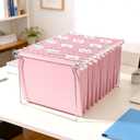 SUNEE 25 Pack Hanging File Folders, Pink Folders, Hanging File Folders Letter Size with 1/5-cut Tabs, Stay Organized for Your Home and Office Bulk File and Documents