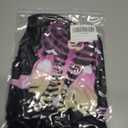 RAISEVERN Girls Skeleton Costume Kids Halloween Cosplay Jumpsuit Bodysuit 3D Graphic Costumes Size 5-14 Years (Black)