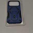 Goton for iPhone 17 Pro Case with Privacy Tempered Glass Screen Protector & Camera Lens Protector, Compatible with MagSafe, Invisible Kickstand, Shockproof Phone Cover, Blue