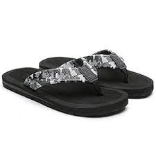 NeedBo Men's Flip Flops Comfortable Thong Sandals Lightweight Beach Sandal (10.5 M US, Grey Camo)
US 12