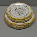 Mumufy 100 Pack Eucalyptus Floral Paper Plates Sage Green Dinner Decoration 9 & 7 Greenery Disposable Watercolor Dessert Plates for Wedding Birthday Baby Shower Bridal Party Supplies