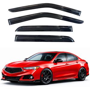 KPY Rain Guards Fit for 2015-2020 Acura TLX, Out-Channel Window Visors Vent Wind Deflectors 4PC, Car Accessories for 15-20 Acura TLX