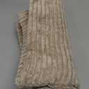 MIULEE Decorative Throw Pillow Covers for Couch Bed Livingroom 18x18 Inch Set of 2 Light Brown Boho Accent Throw Pllows Broadside Striped Patchwork Soft Corduroy Pillowcases