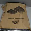 PHINOX Under Bed Storage with wheels, Under the Bed Storage Containers,Upgrade Crossed Iron Wire, Metal Rolling Underbed Storage Containers for Bedroom Clothes Shoes Blankets-2 Pack,White