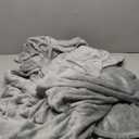 Hansleep Fleece Blanket Twin Size Grey, Soft Cozy Twin Blanket, Fuzzy Flannel Blanket for Bed, Sofa, Couch, Travel, Camping, 60 x 80 Inches