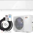 12000 BTU Wifi Enabled Mini Split Air Conditioner & Heater, 22 SEER2 208-230V Inverter AC Unit Cools up to 750 Sq. Ft, Energy Efficient, Heat Pump (White, 12000BTU, 208-230V, 22 SEER2-WIFI)