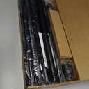 1 Diameter Curtain Rods Itself is 30 to 144 inch 1 Pack Fit 30-142 inch, 66 to 120 inch Window with Heavy Duty Adjustable Rod Matte Black Splicing Metal Extra Long Curtain Rod for Windows