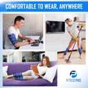 Shin Splint Ice Packs, HSA and FSA Eligible Reusable Hot and Cold Therapy Wrap | Leg or Calf Pain Relief | Advanced Soft Gel Technology | Freezable and Microwavable | Running Injuries & Recovery