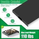 Forestchill Stove Top Cover, Heavy Duty Metal Gas Stove Cover Board with Handle, 30"L x 22"W x 3"H Noodle Board for Cooktop, Gas/Electric Stove, Expanding Kitchen Space & Easy to Clean, Large - 30"L x 22"W x 3"H