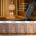 MEIXISUE Candle Warmer Lamp with Timer and Dimmer,Flameless Electric Wax Melt Warmer for Jar Candles With 2 Bulbs,House Warming Gifts,Mother's Day/Birthday/Christmas Gifts For Mom/Wife,Home Decor Lamp