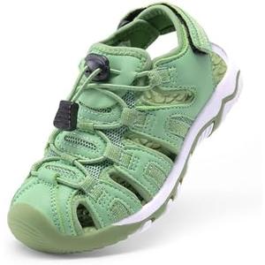 DREAM PAIRS Boys Girls Summer Outdoor Athletic Sport Sandals Walking Hiking Hook and Loop Adjustable Multicolor for Toddler/Little/Big Kids, size US: 2