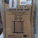 Regalo Safety 29-38.5" Baby Gate for Doorways & Bottom of Stairs, Pressure Mounted Baby Gate with Door for Babies, Toddlers & Pets, Tested & Safe for 30 Years, American Designed, American Owned, White