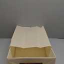 DIMJ Closet Organizers and Storage - Fabric Bins with Drawers for Closet Foldable Clothes Organizers with Clear Window, Stackable Storage Drawers for Bedroom, Living Room, 4-Pack, Beige