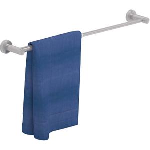 2 Pack Adjustable Towel Bar, HOMOTEK Economic Bathroom Towel Holder Rod from 12 Inch to 22 Inch Single Towel Racks, Wall Mount Towel Rail, Towel Hanger Hook for Kitchen(Brushed Stainless Steel)