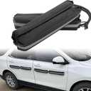 Winunite Magnetic Removable Car Door Dent Protector PU Leather Car Door Ding Protector Ding Bumper for Vehicles Black(Pack of 4)