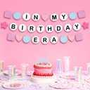 xo, Fetti In My Birthday Era Banner 5 Ft | Eras Birthday Party Decoration, Bday Photo Booth Backdrop, HBD Sign Friendship Bracelet Supplies