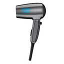 Conair Travel Hair Dryer with Dual Voltage, 1875W Compact Blow Dryer with Folding Handle, Gray