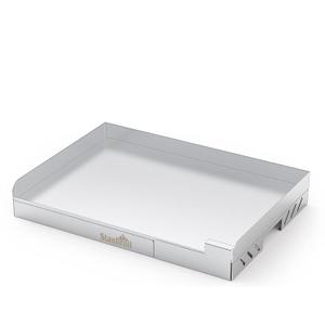 Stanbroil Stainless Steel Griddle for Gas Grill, 18" x 13" | Universal Flat Top Cooking Surface, Removable Grease Cup, Easy Grease Management & Cleanup