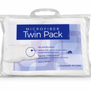 Carpenter White Pillows Mictofiber Twin Pack of 2