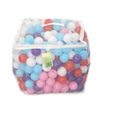 Play Pit Balls Toy Set for Kids with Mesh Bag, Rainbow or Pastel Colors Crush-Proof Plastic for Ball Pits, Playhouses, Bounce Houses, Pools, Tents, and Birthday Parties