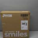 JOYIN 24'' Pre-Lit Christmas Wreath with Warm Lights, Large Lighted Christmas Wreaths for Front Door, Windows, Living Room, Xmas Indoor & Outdoor Holiday Decorations, Battery Operated